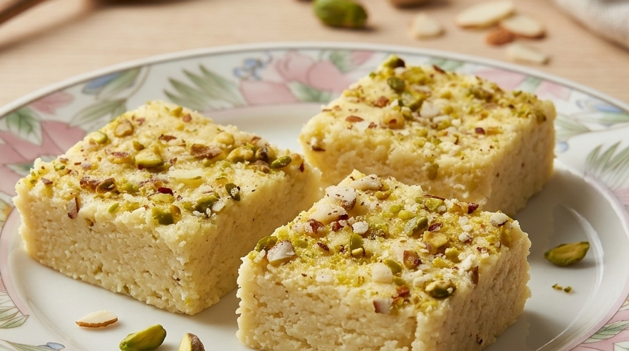 Pistachio & Almond Barfi (5x5 cm)